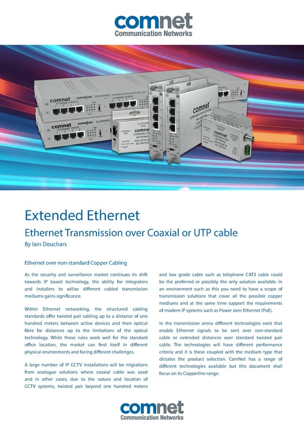 Comnet Ethernet - Page 1